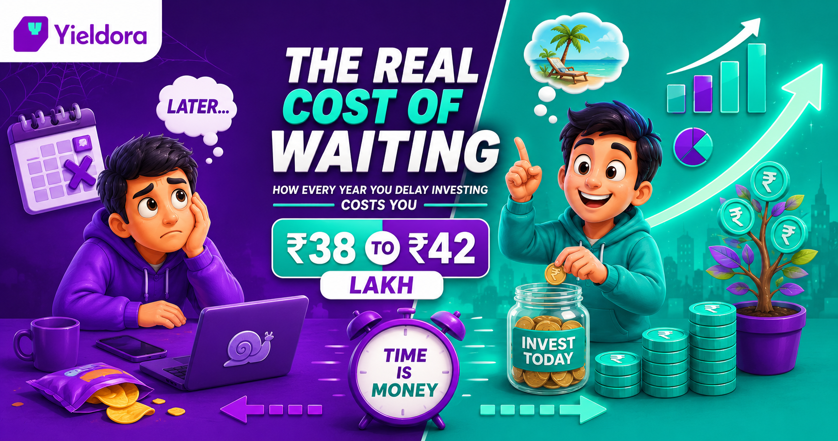 The Cost of Waiting: Every Year You Delay Investing Costs You Rs 40 Lakh — Here Are the Exact Numbers